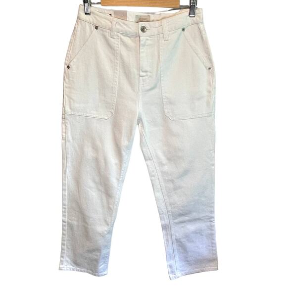 Brixton NWT White High Waisted Carpenter Jean - size 28 - Picture 1 of 8